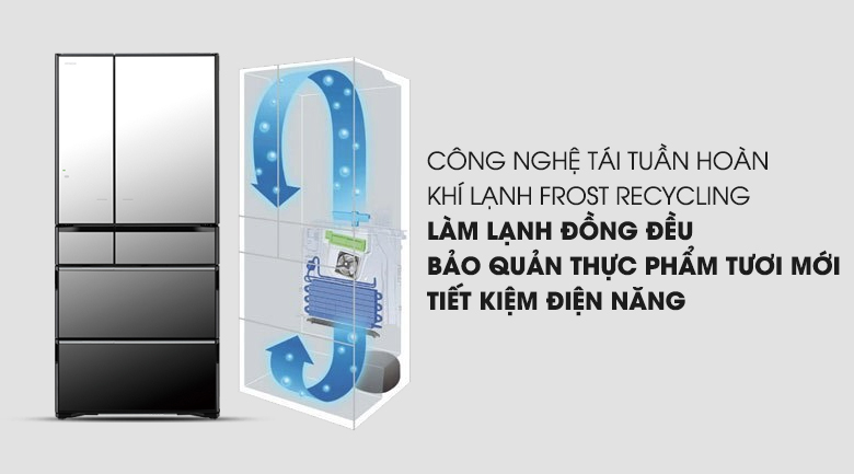 Tủ lạnh Hitachi R-G520GV(X) - Sang trọng, tinh tế thu hút người dùng