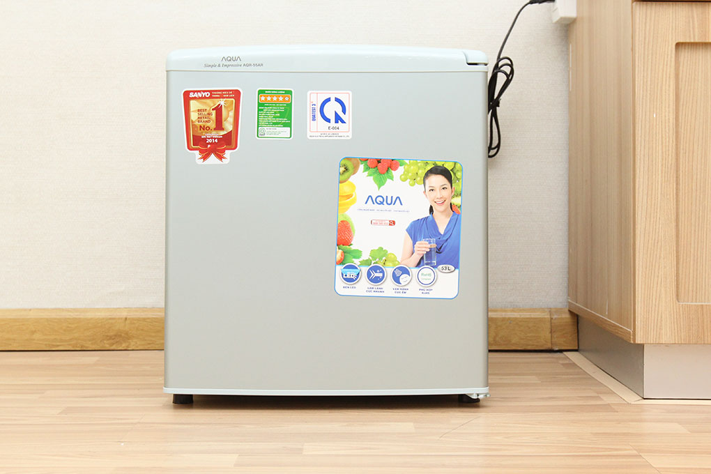 Trả góp 0%]Tủ lạnh Aqua 50 lít AQR-D59FA(BS) (Giá áp dụng giao nội thành  HN, HCM& các tỉnh liên hệ shop) | Lazada.vn